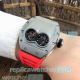 New Upgraded Copy Richard Mille RM 053 Men's Watch 48mm - Silver Bezel Red Rubber Strap (6)_th.jpg